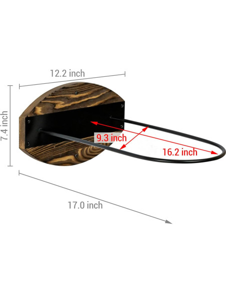 Juego de 2 Soportes de Pared MyGift para Pelotas de Ejercicio Juego de 2 Soportes de Pared MyGift para Pelotas de Ejercicio