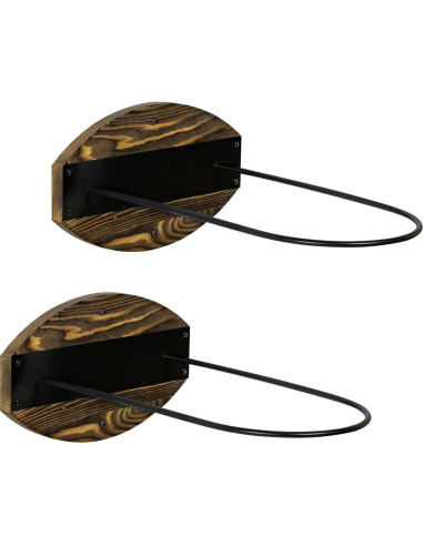 Juego de 2 Soportes de Pared MyGift para Pelotas de Ejercicio