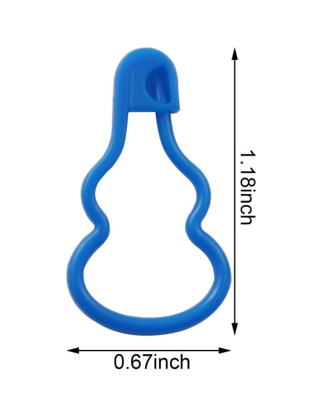 Marcadores de Tejido de Plástico XGNG 200 Piezas Azul