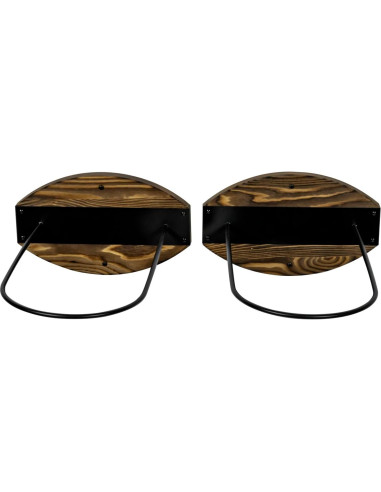 Juego de 2 Soportes de Pared MyGift para Pelotas de Ejercicio