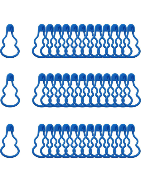 Marcadores de Tejido de Plástico XGNG 200 Piezas Azul