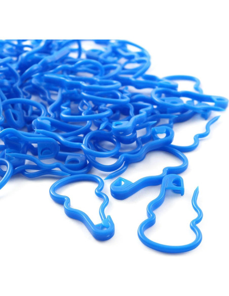 Marcadores de Tejido de Plástico XGNG 200 Piezas Azul