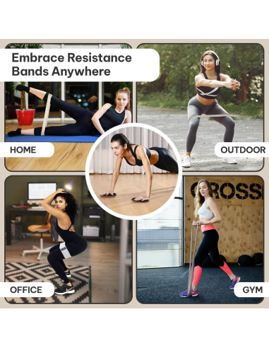 Kit de Ejercicio SweatPro - Bandas de Resistencia y Deslizadores