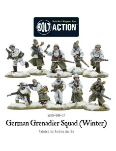 Miniaturas Granaderos Alemanes 28mm Warlord Games - Infantería Invierno 2