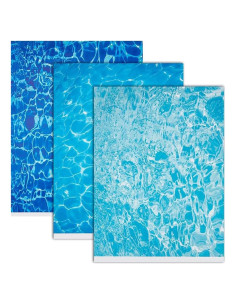 9 Hojas de Etiquetas de Olas de Agua Wmhanler 29.7x21 cm