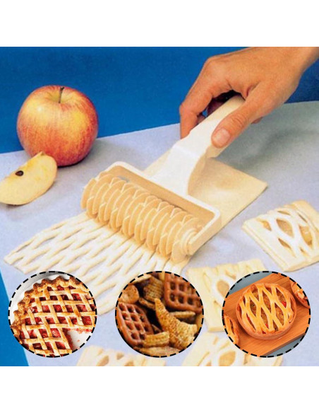 Cortador de Rodillo de Rejilla Wuyituart 19.6 cm para Pasteles