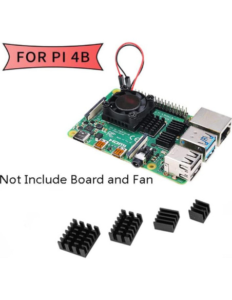 Kit de Disipadores de Calor SaiDian para Raspberry Pi 2/3/4
