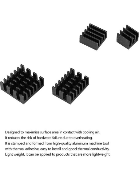Kit de Disipadores de Calor SaiDian para Raspberry Pi 2/3/4