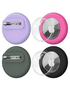 Paquete de 4 Fundas de Silicona Impermeables para Apple AirTag