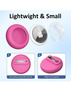 Paquete de 4 Fundas de Silicona Impermeables para Apple AirTag 2