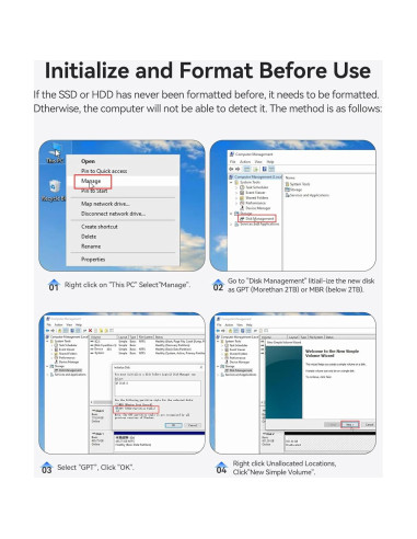 Estación de Acoplamiento ORICO 6648US3 4 Bahías USB 3.0 80TB