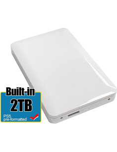 Disco Duro Externo Avolusion 2TB USB 3.0 Blanco para PS5/PS4 2