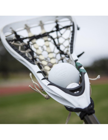 Pelotas de Lacrosse Champion Sports - Cubo con 36 Pelotas Blancas