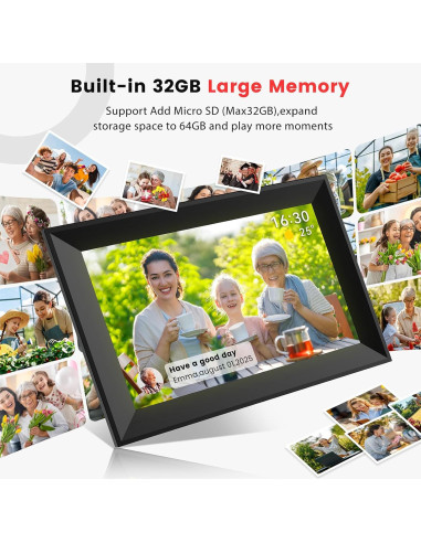 Marco Digital Gitify 10.1" WiFi Pantalla Táctil IPS HD 1280x800