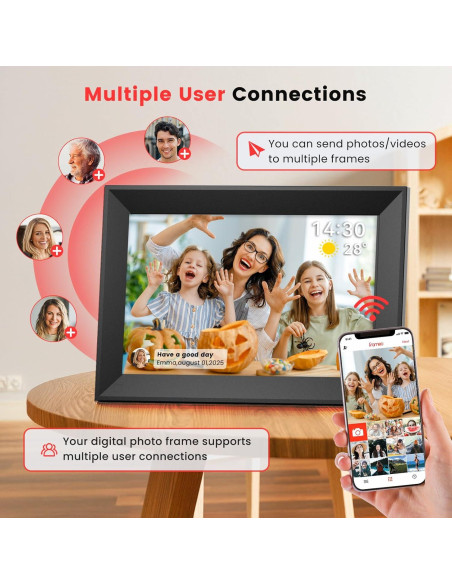 Marco Digital Gitify 10.1" WiFi Pantalla Táctil IPS HD 1280x800