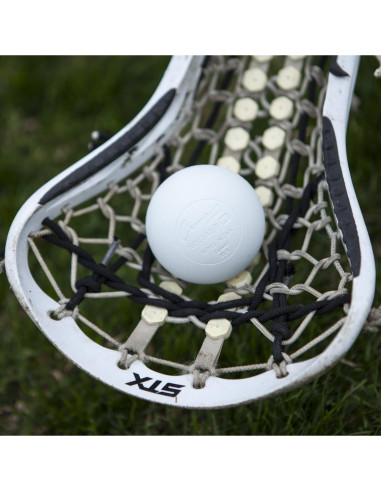 Pelotas de Lacrosse Champion Sports - Cubo con 36 Pelotas Blancas