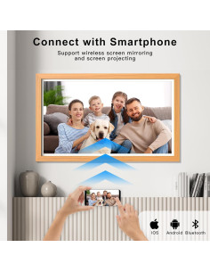 Marco de Fotos Digital Nethgrow 21.5" 1080P WiFi 32GB 2