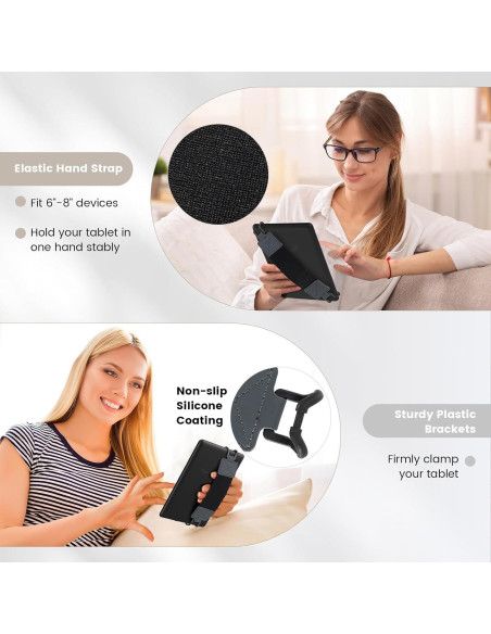 Correa de Mano MoKo para E-Readers y Tabletas 6-8" Gris Espacial