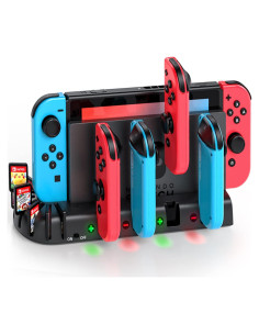 Estación de Carga Joy-Con KDD para Nintendo Switch OLED - 6 Puertos