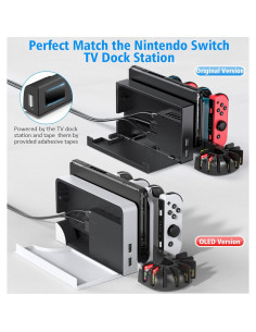 Estación de Carga Joy-Con KDD para Nintendo Switch OLED - 6 Puertos 2