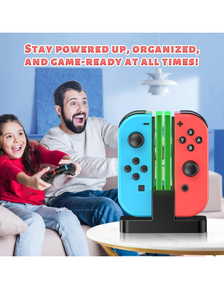 Dock de Carga FastSnail para Joy-Con Nintendo Switch OLED