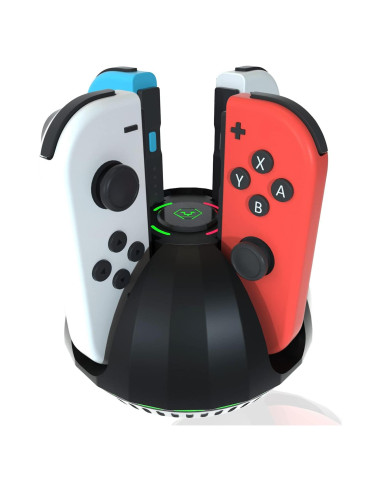 Dock de Carga para Joy-Con Nintendo Switch PURBHE - 4 en 1 con LED