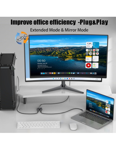 Cable HDMI 2.1 MOSIMLI 0.91m 4-Pack Alta Velocidad 48Gbps