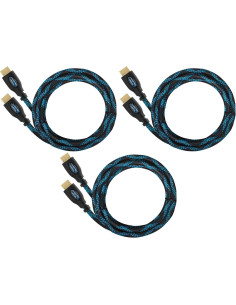 Cable HDMI 1.83 m Paquete de 3 Twisted Veins Alta Velocidad 4K 2