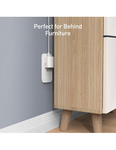 Cargador de pared USB C Nekmit 47W Dual Carga Rápida Blanco