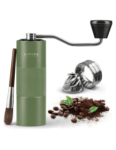 Molino de Café Manual Alpaca Ventures - Acero Inoxidable Ajustable