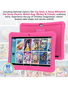Tableta Android Contixo K102 para Niños 10" 32GB Rosa 2
