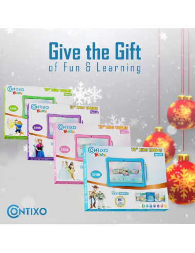 Tableta Android Contixo K102 para Niños 10" 32GB Rosa