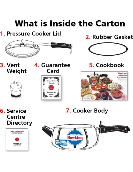 Olla a Presión Hawkins SSC35 3.5L Acero Inoxidable Plata Olla a Presión Hawkins SSC35 3.5L Acero Inoxidable Plata
