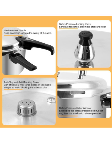 Olla a Presión Fulgutonit 12qt Aluminio con Rejilla y Tapa Segura