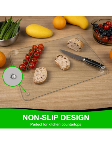 Tabla de Cortar de Vidrio Templado BOMINICA 4 Piezas 30x40cm