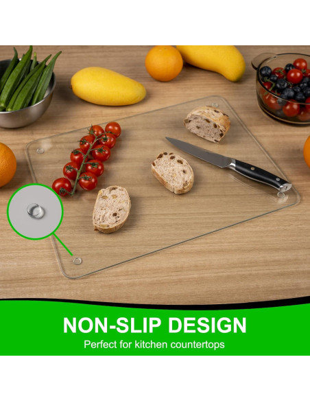 Tabla de Cortar de Vidrio Templado BOMINICA 4 Piezas 30x40cm