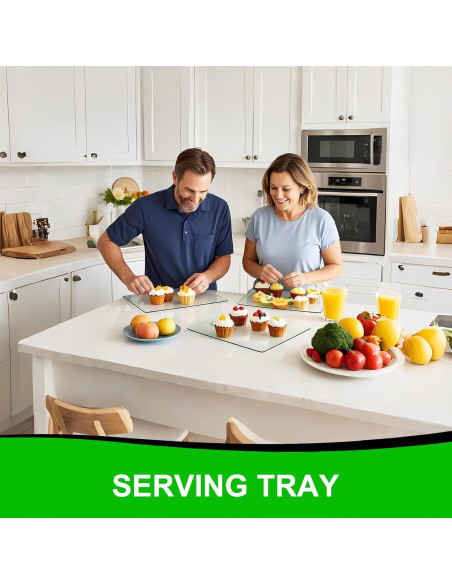 Tabla de Cortar de Vidrio Templado BOMINICA 4 Piezas 30x40cm