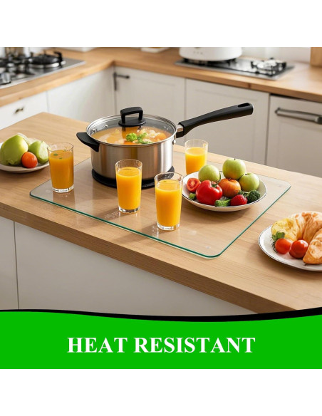 Tabla de Cortar de Vidrio Templado BOMINICA 4 Piezas 30x40cm
