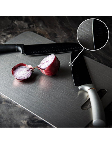 Juego de 3 Tablas de Cortar Acero Inoxidable Belothi 304