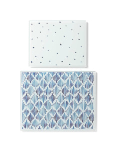 Set de Tablas de Cortar de Vidrio Lenox Blue Bay 2 Piezas