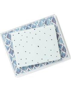 Set de Tablas de Cortar de Vidrio Lenox Blue Bay 2 Piezas 2