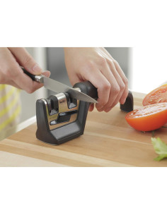 Afilador de cuchillos y tijeras Smith's 50101 - Negro y Plata 2