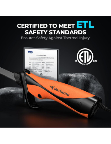 Cuchillo de filete eléctrico KastKing Speed Demon 110V con 2 cuchillas