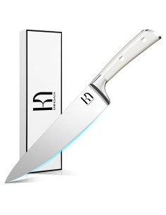 Cuchillo de Chef KnifeSaga X3 Pro de 20.32 cm Ultra Afilado