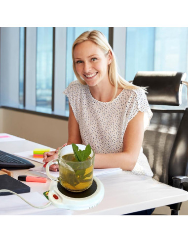 Calentador de Tazas Eléctrico Evelots - 17W - Plato 12.7cm