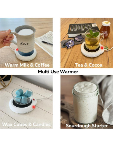 Calentador de Tazas Eléctrico Evelots - 17W - Plato 12.7cm