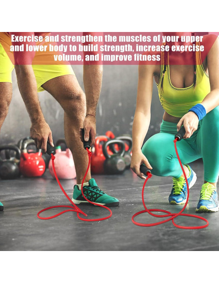 Rollo de Tubos de Resistencia Wesnoy 15.25m TPE Ligero Rojo