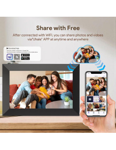 Marco de Fotos Digital Uhale 10.1" HD, 16GB, WiFi, Pantalla Táctil 2