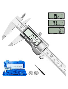 Calibrador Digital de Acero Inoxidable Jiavarry 150 mm LCD
