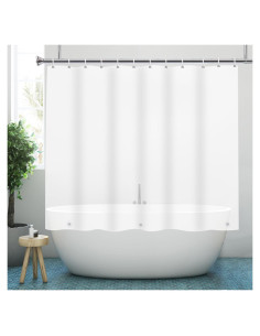 Cortina de Ducha Corta Gipsighila 70x60 cm PEVA Impermeable